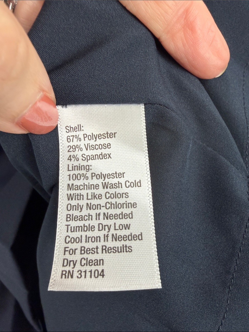 The Limited Navy Box Pleat Pencil Skirt - Picture 7 of 9